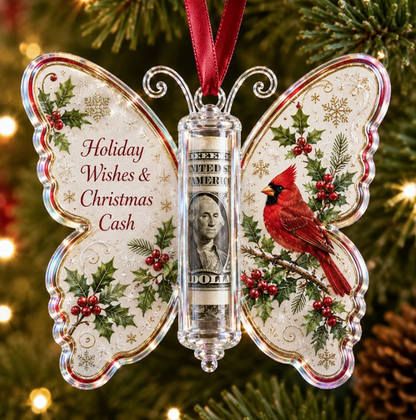 🎄 Christmas Butterfly Cash Gift Ornament ——🎁Make Cash Gifting Feel Special.