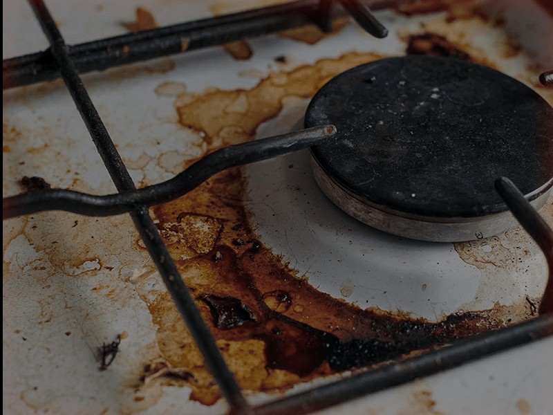 Stubborn, Baked-On Grease