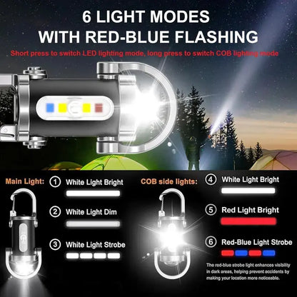 ⚡Hot Sales 49% OFF🔥🔦Rechargeable Mini Keychain Flashlight - 1200 Lumens EDC Light