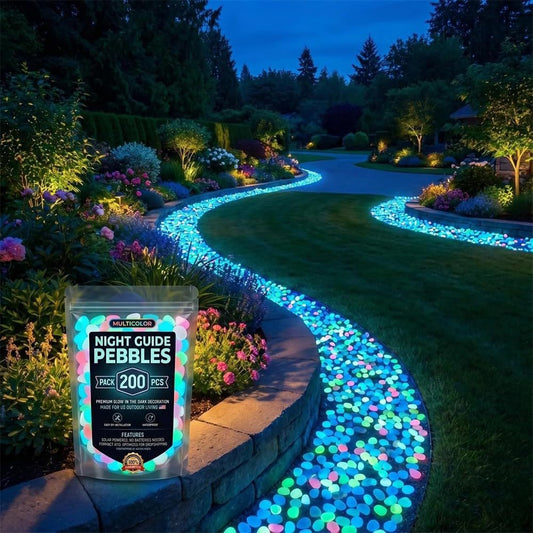 💥Hot SALE 48%OFF💥🌈Colorful Glow-in-the-Dark Garden Stones