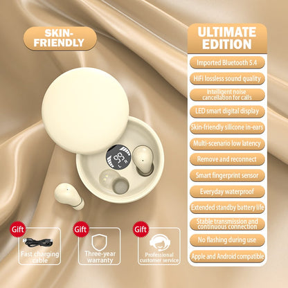 🎧Mini Invisible Headphones Bluetooth 5.4 True Wireless In-Ear Earphones