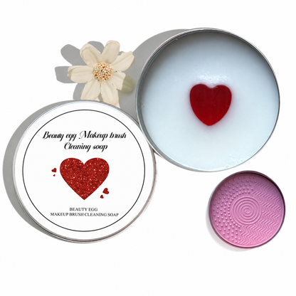 🔥 Limited-Time 49% OFF 🫧 Makeup Brush Cleaning Soap with Silicone Scrub Pad | 100g ✨