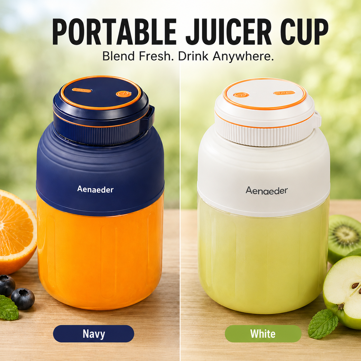 🍹 SUMMER SALE⚡Portable Smoothie Blender – Fresh Juice in Seconds
