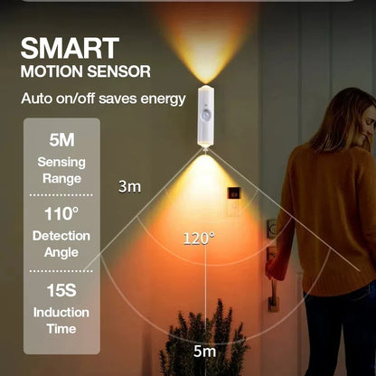 🌈 Magnetic Motion Sensor Wall Light | RGB & 3-Color Options
