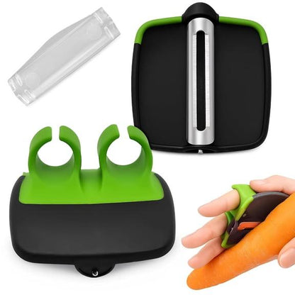 🥳2026 HOT SALE🥳💞50K+ SOLD! 🥕 49% OFF! Ergonomic Two-Finger Fruit and Vegetable Peeler