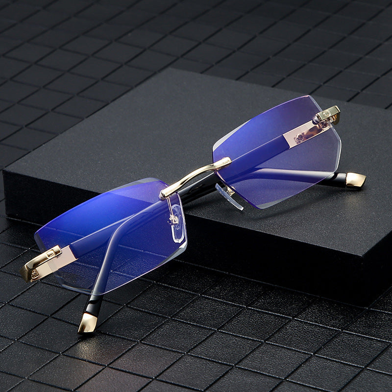 🔥 Intelligent Auto-Focus Zoom Glasses👓 - Blue Light Blocking & Anti-Eye Strain Rimless Eyewear