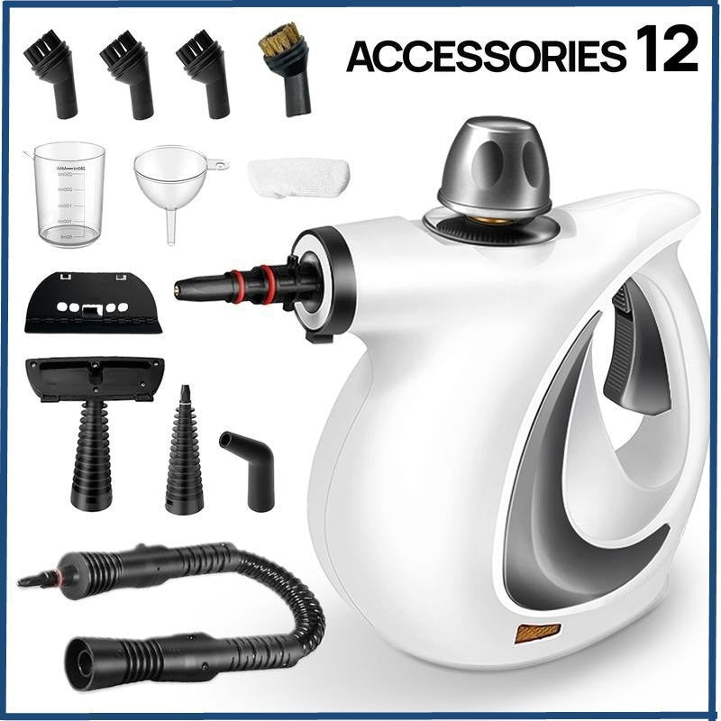 Handheld Steam Cleaner with 12 Accessories | Home & Car