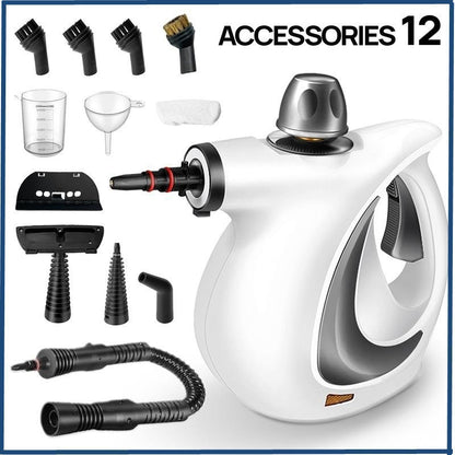 Handheld Steam Cleaner with 12 Accessories | Home & Car