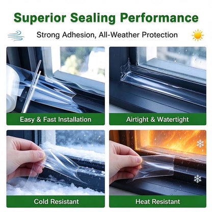 🔥 Winter Must-Have | Transparent Window Sealing Tape – Block Drafts & Keep Your Home Cozy