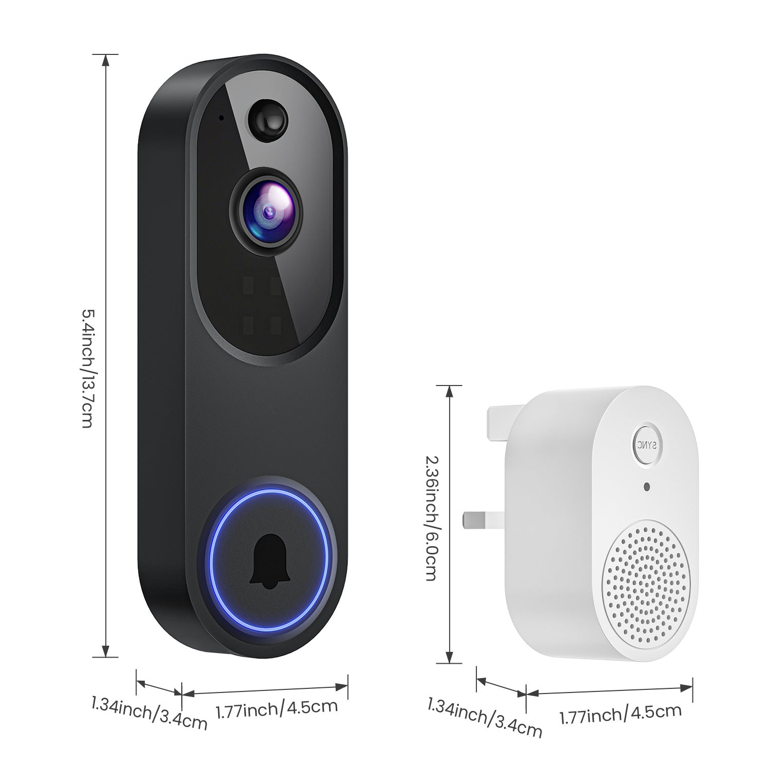Black / UK Chime Plug
