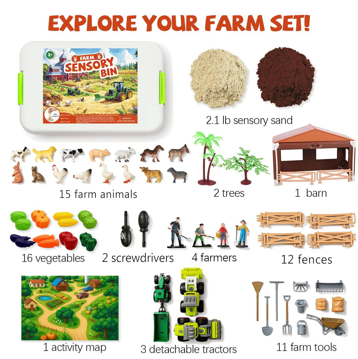 🌈 Kids Sensory Bin Kit | DIY Sand Play & Creative Fun