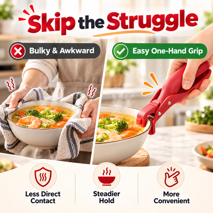 🔥BUY 1 GET 1 FREE - Hot Bowl & Plate Grippers | Kitchen Safety Clips