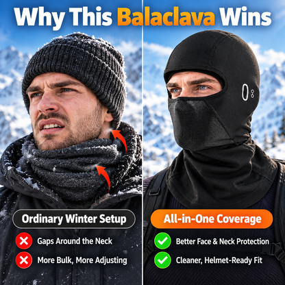 🔥LAST DAY 49% OFF - ❄️ Winter Thermal Balaclava – Fleece-Lined Face Cover for Cycling & Skiing ⛷️