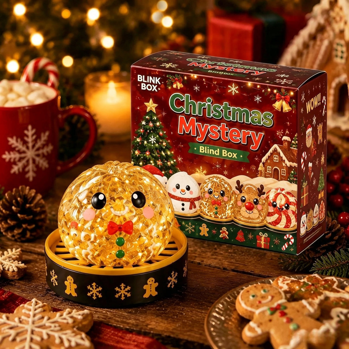 🔥 Limited-Time 49% OFF 🎄 Christmas Mystery Dumpling Squishy Blind Box 🎁 Cute Holiday Surprise Gift