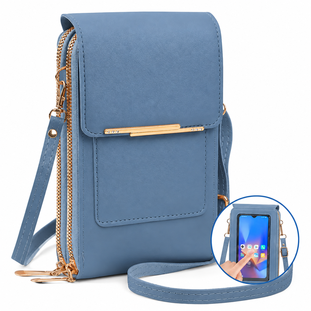 👜 Women's Touch Screen Crossbody Phone Bag · No Need to Take Out Phone 📱 — Best Gift for Her 💕