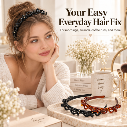 💕49% OFF🔥 Multi-Layer Clip Headband for Women | Y2K Resin Hair Band ✨