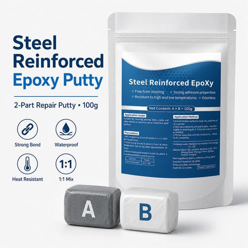 Two-Part Epoxy Putty 🔧 Fix Cracks & Leaks Fast — Strong Waterproof Repair Putty 💧✨