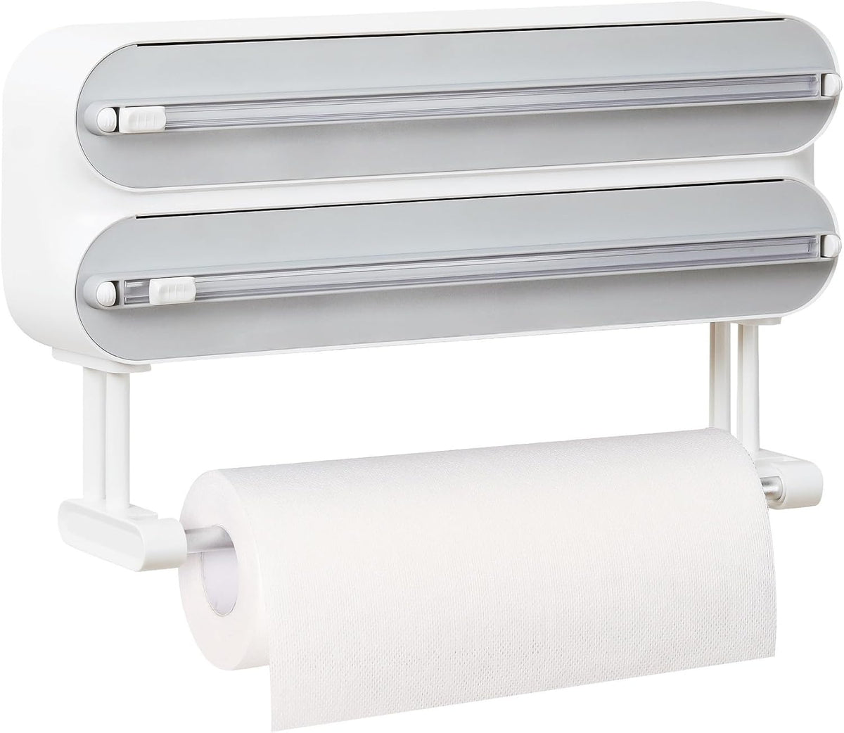 🔥 Limited-Time 49% OFF 🧲 3-in-1 Magnetic Wrap Dispenser ✨ Cut Cling Film & Foil, Keep Paper Towels Within Reach