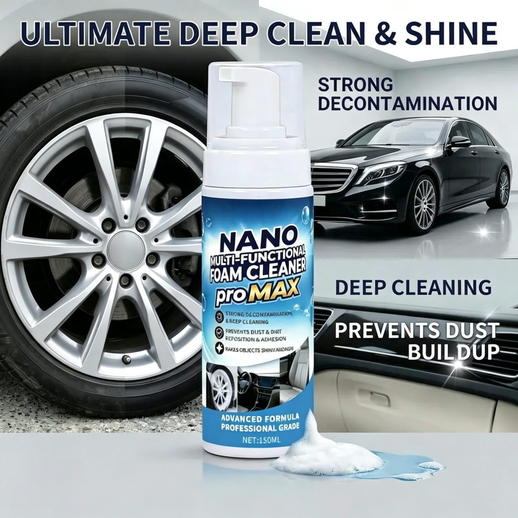 🔥 Limited-Time 49% OFF ✨Nano Pro MAX Multi-Functional Foam Cleaner for Car & Home Interiors