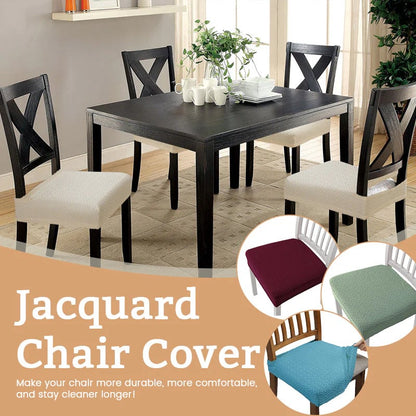 Jacquard Chair Cover – Stretch Fabric, Waterproof & Reusable