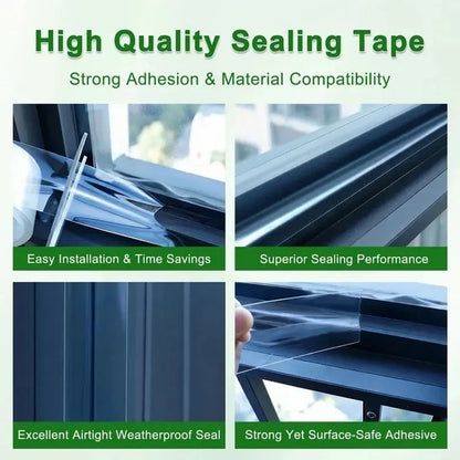 🔥 Winter Must-Have | Transparent Window Sealing Tape – Block Drafts & Keep Your Home Cozy
