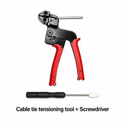 🔧 Stainless Steel Cable Tie Gun 💪 304 Metal Zip Ties Tensioning Tool