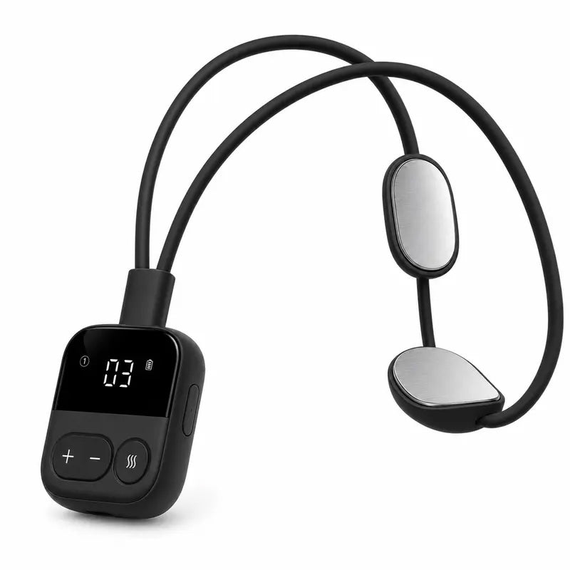 💆 Cordless Neck Massager · EMS + Heat Pendant for Neck & Body