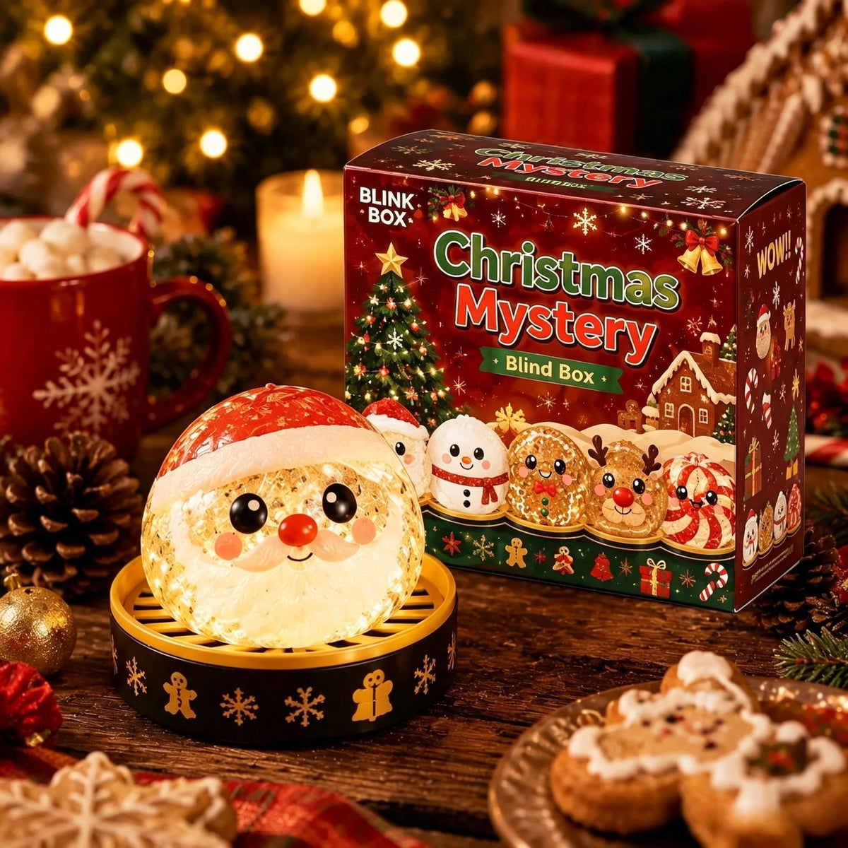 🔥 Limited-Time 49% OFF 🎄 Christmas Mystery Dumpling Squishy Blind Box 🎁 Cute Holiday Surprise Gift