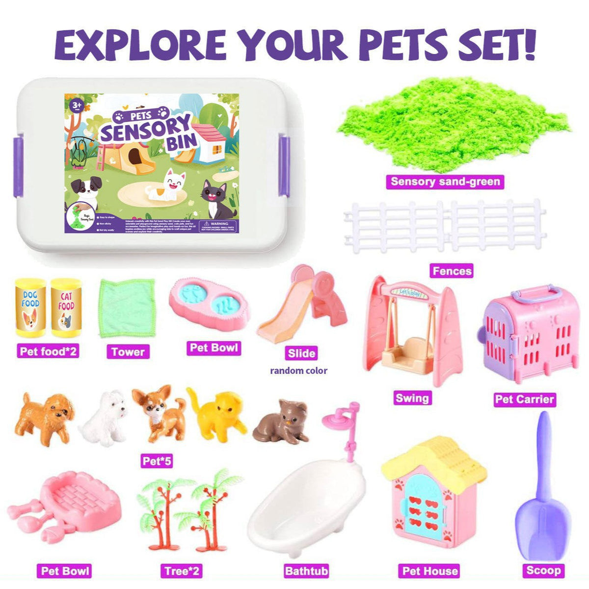 🌈 Kids Sensory Bin Kit | DIY Sand Play & Creative Fun