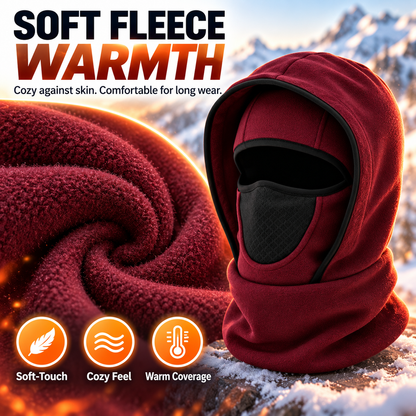 ⬆️🔥2026 Upgraded Design ❄️Winter Fleece Balaclava Hood | Full Face & Neck Warmer