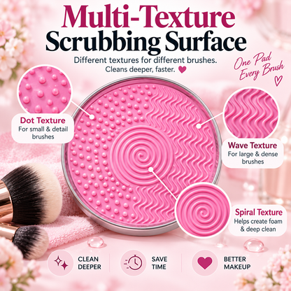 🔥 Limited-Time 49% OFF 🫧 Makeup Brush Cleaning Soap with Silicone Scrub Pad | 100g ✨