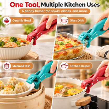 🔥BUY 1 GET 1 FREE - Hot Bowl & Plate Grippers | Kitchen Safety Clips