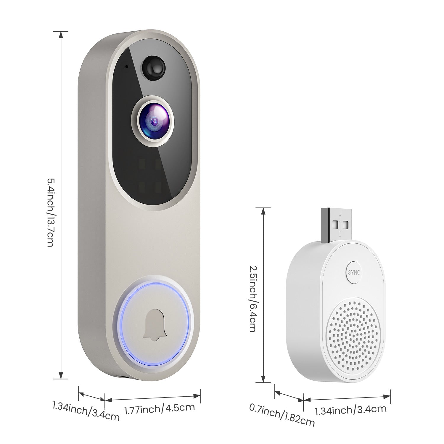 Beige / USB Chime Plug