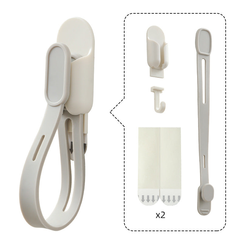 3-in-1 Adhesive Hook & Cable Organizer | No-Drill Storage
