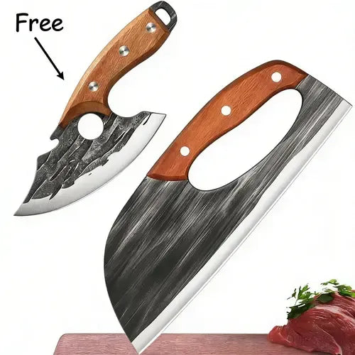 🔥Buy 1 Get 1 Free 🔥Forged Kitchen Knife Set - Sharp Durable Meat Cleaver Chef Knife