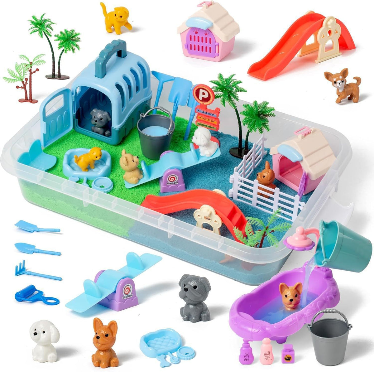 🌈 Kids Sensory Bin Kit | DIY Sand Play & Creative Fun