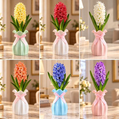 Hyacinth Bulb & Vase Gift Set – A Gift That Grows and Blooms🎁