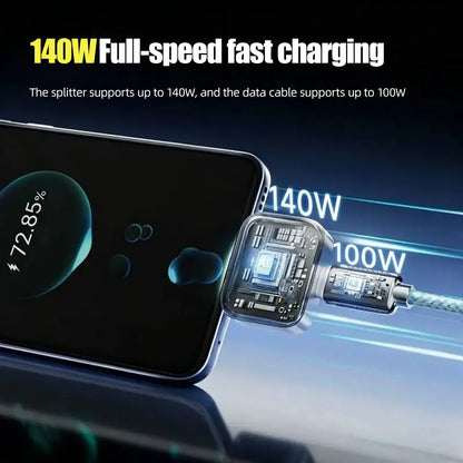 ⚡Smart Auto Stop Charging Protector🔋 - AI Auto Disconnect 140W Fast Charger | Overcharge Protection for iPhone & Android