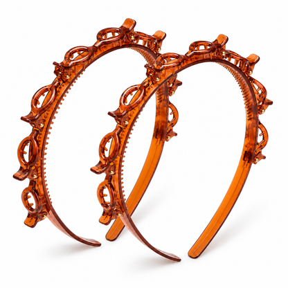💕49% OFF🔥 Multi-Layer Clip Headband for Women | Y2K Resin Hair Band ✨