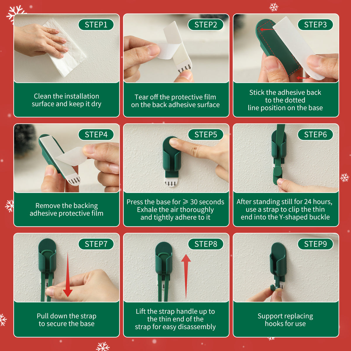 3-in-1 Adhesive Hook & Cable Organizer | No-Drill Storage