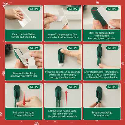 3-in-1 Adhesive Hook & Cable Organizer | No-Drill Storage