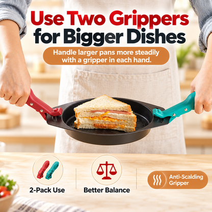 🔥BUY 1 GET 1 FREE - Hot Bowl & Plate Grippers | Kitchen Safety Clips