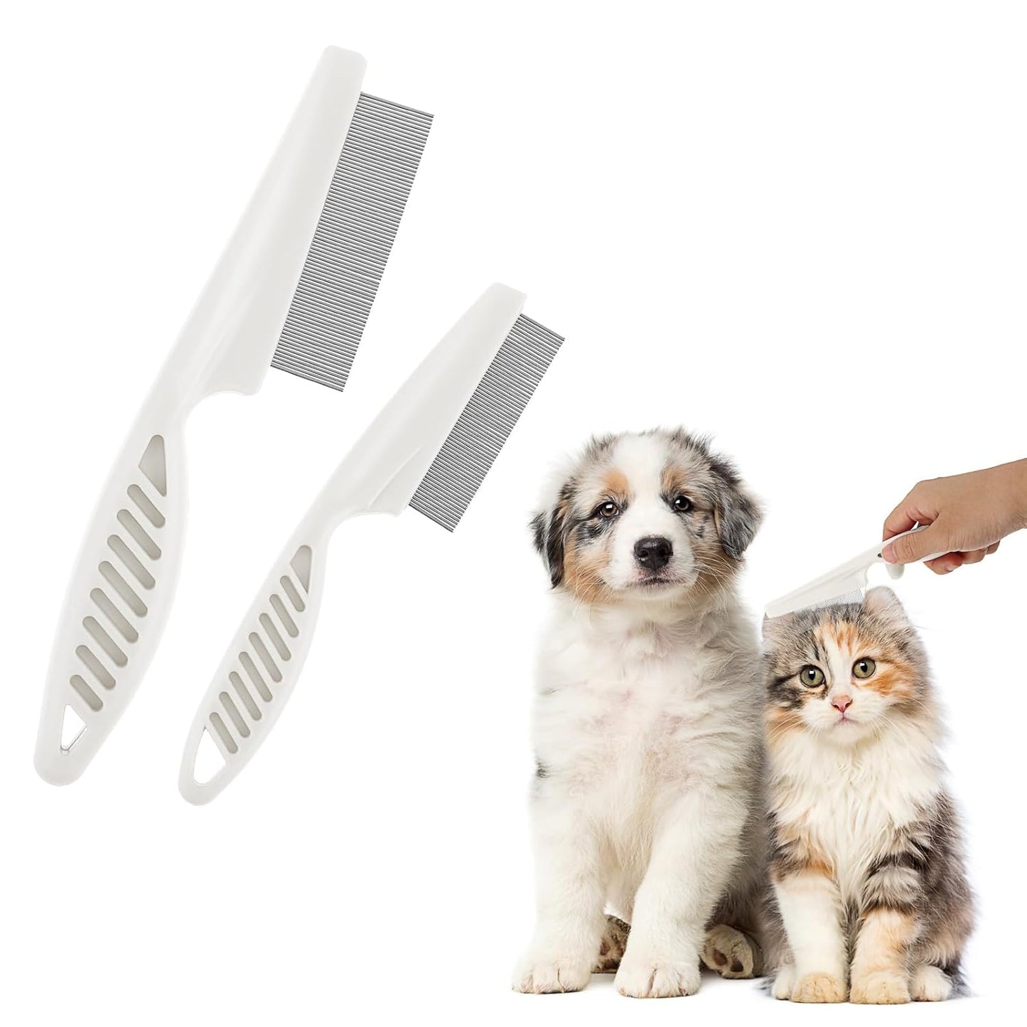 🔥49％ OFF-2 Pack Multifunctional Pet Grooming Comb Set for Small Dogs