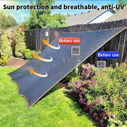 90% Blackout Cloth - 10x13ft UV-Resistant Shade Net