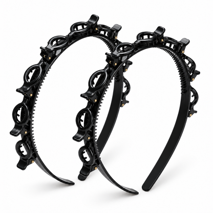 💕49% OFF🔥 Multi-Layer Clip Headband for Women | Y2K Resin Hair Band ✨
