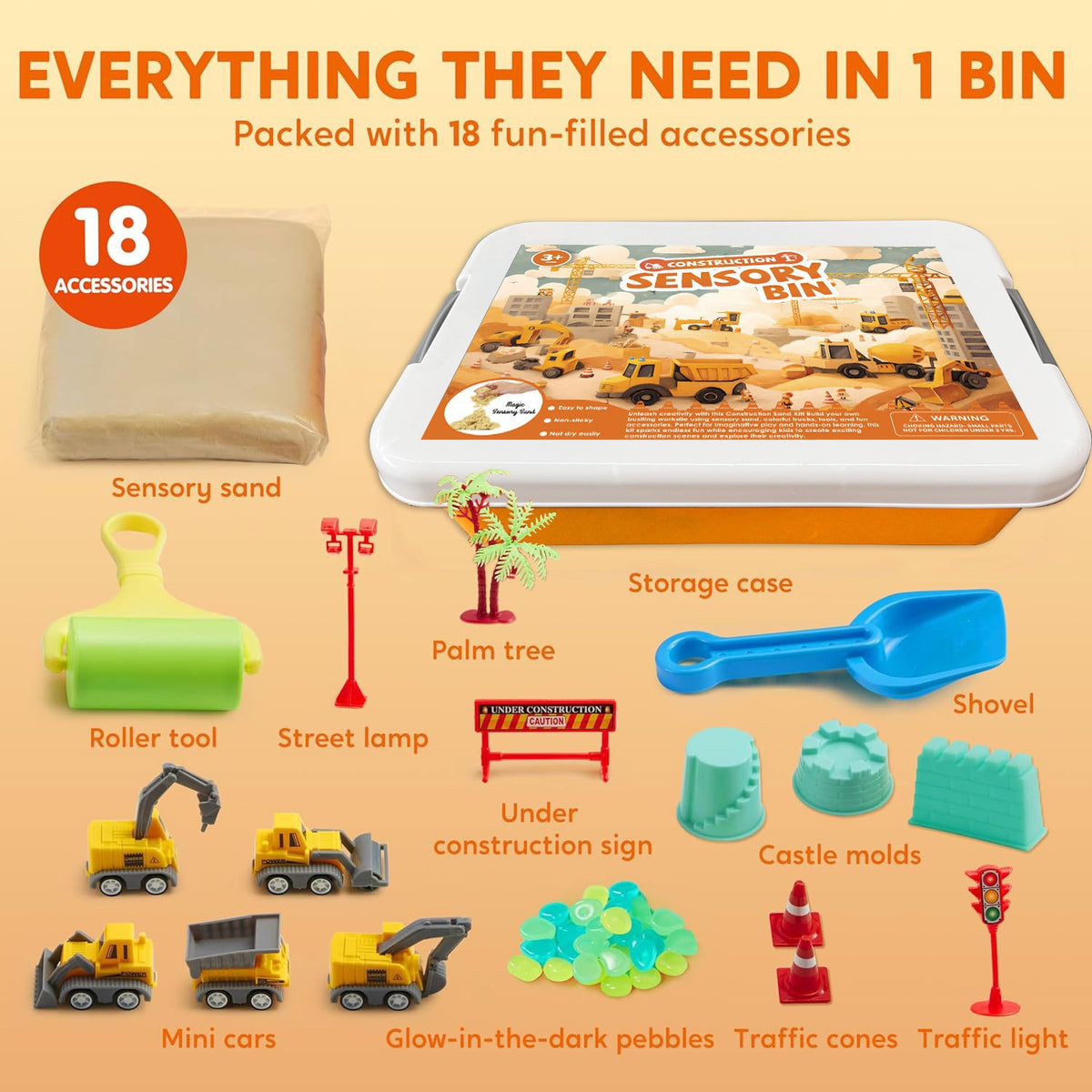 🌈 Kids Sensory Bin Kit | DIY Sand Play & Creative Fun