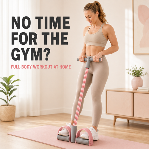🔥Limited Time 50% OFF💪 4-Tube Pedal Resistance Trainer – Full-Body Home Workout