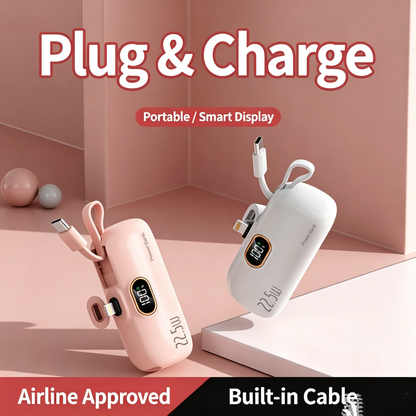 ⏰Limited Offer 60% OFF!🔥ChargeGo™ 5000mAh Mini Power Bank – Ultra-Portable & Universally Compatible🔋📱
