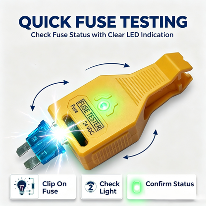 2 in 1 24V DC Car Fuse Tester and Fuse Puller, Automotive Fuse Checker Tool