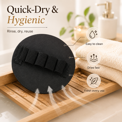 🧽 4 Counts Soft Exfoliating Shower Scrubber🔥Effectively cleanses the body and gently exfoliates